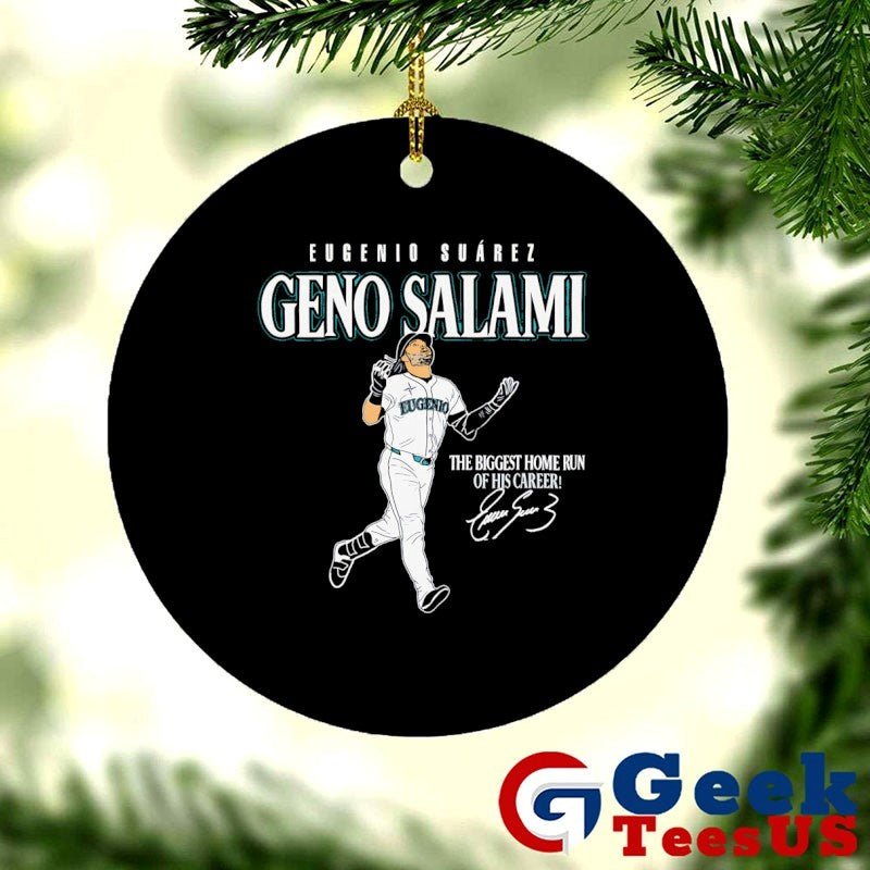 Geno Salami Eugenio Suárez Seattle Mariners MLB the biggest Home Run of his carrer signature shirt