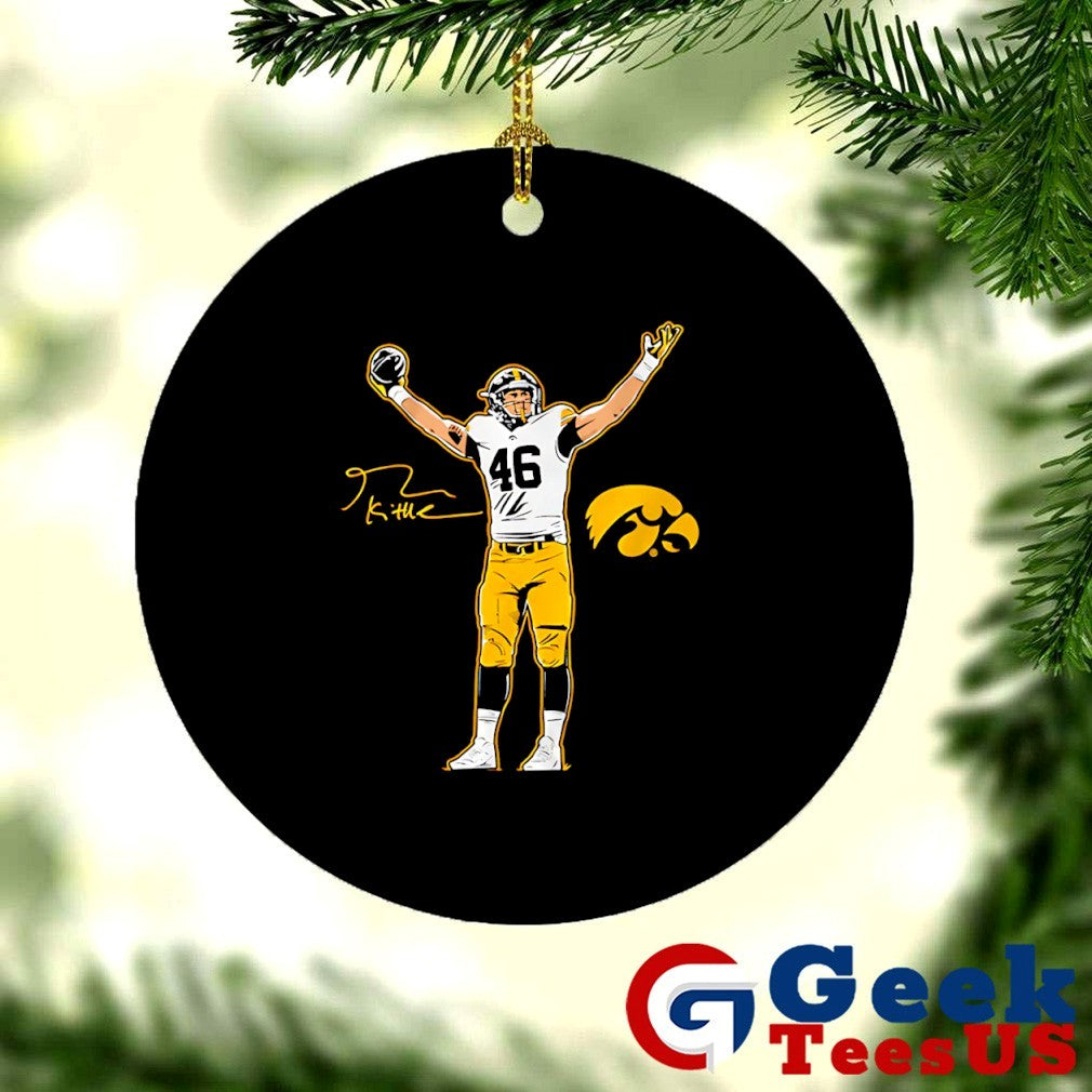 George Kittle Iowa Hawkeyes football Superstar pose signature shirt
