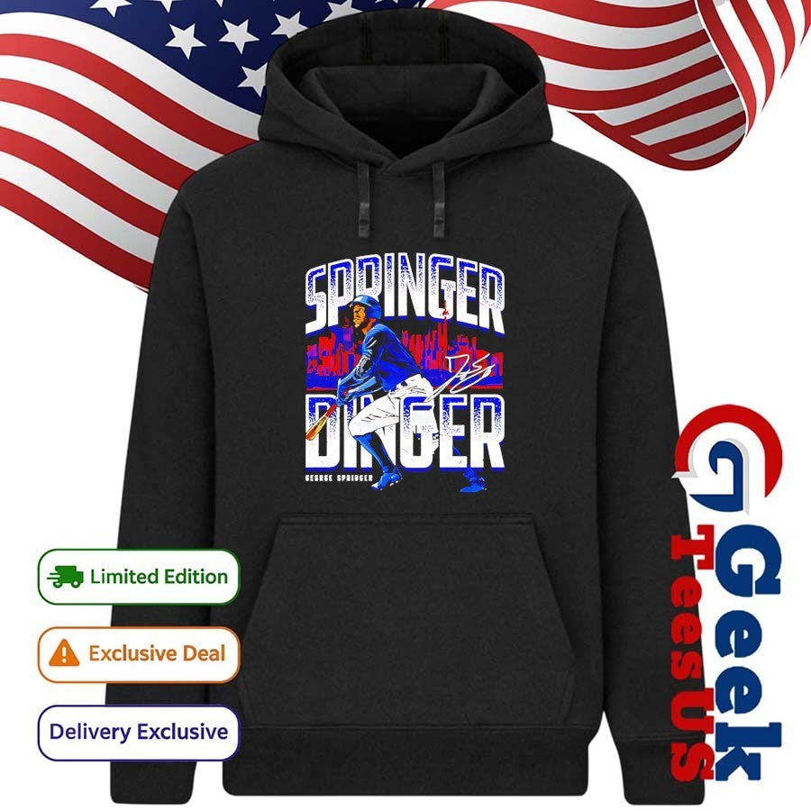 George Springer Toronto Blue Jays MLB Springer Dinger skyline signature shirt