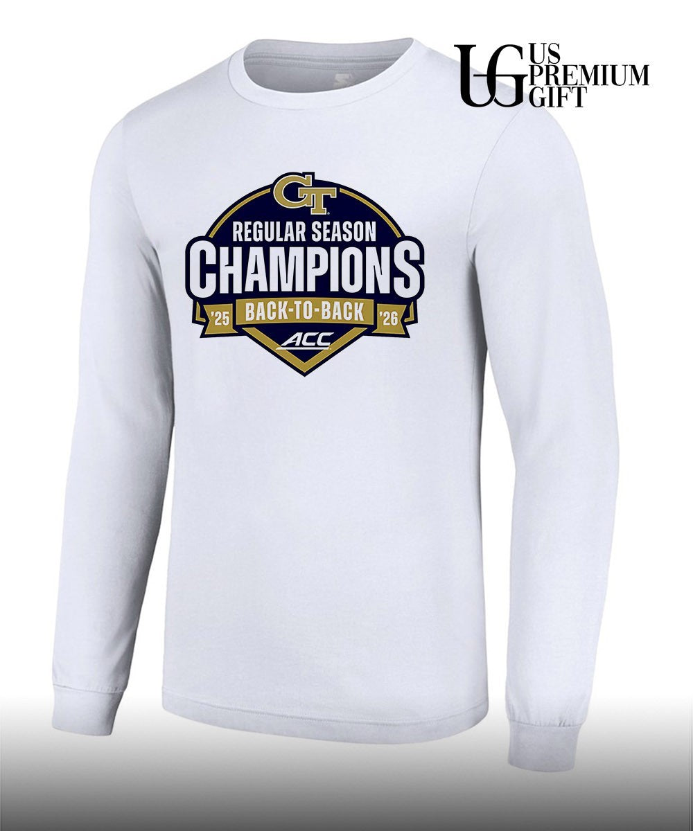 Georgia Tech Yellow Jackets Baseball ACC Back to Back Regular Season Champions 2026 shirt