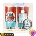 German Shepherd Dog Merry Christmas Holiday Most Wonderful Time Of The Year Tumbler