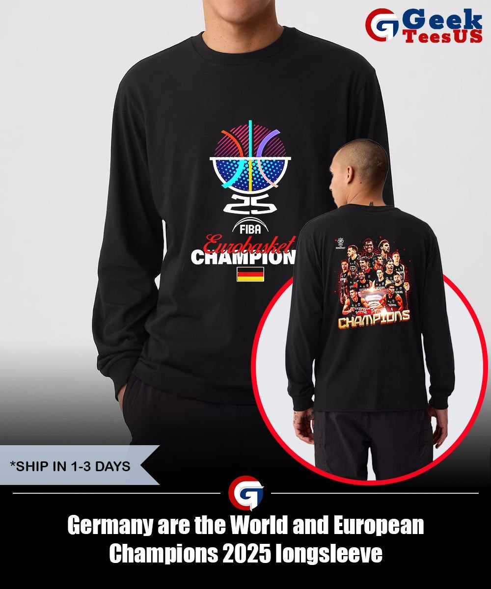 Germany are the World and European Champions 2025 shirt