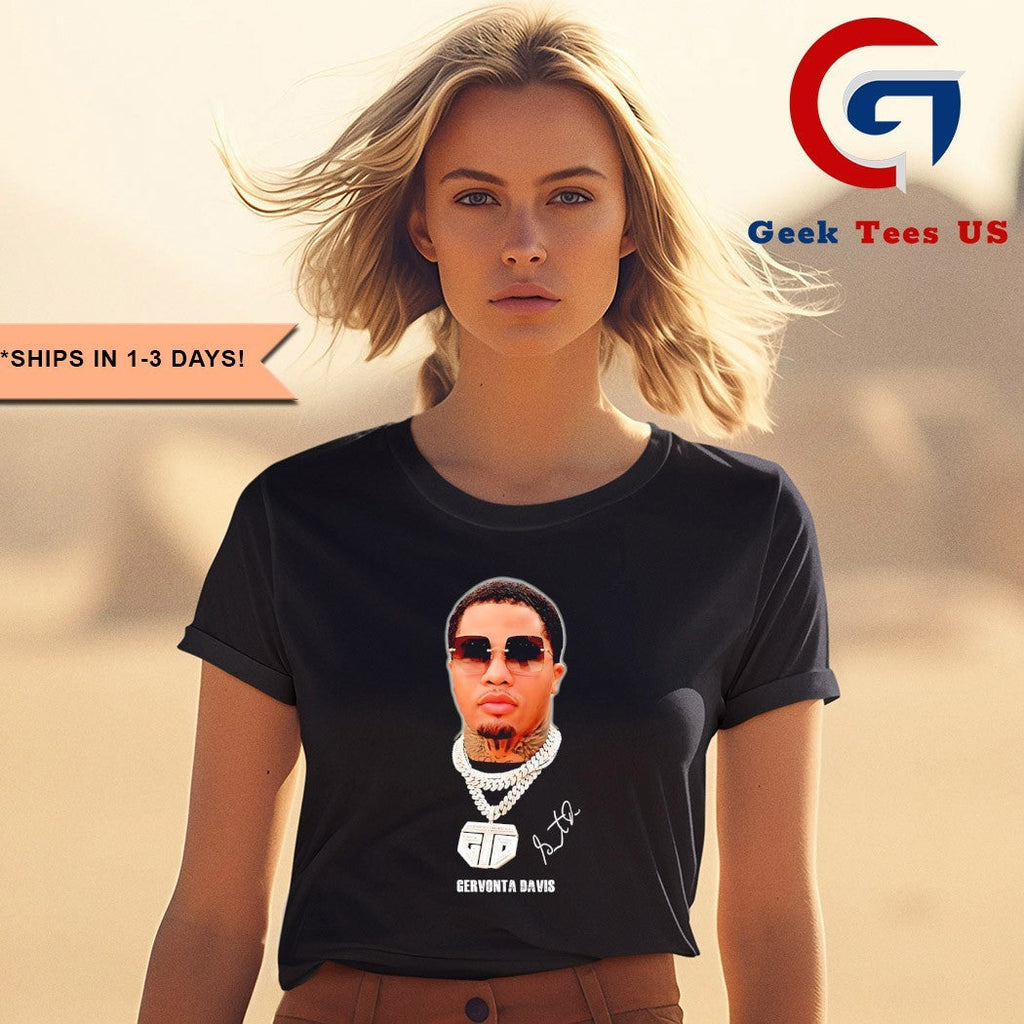 Gervonta Davis player boxing signature portrait shirt