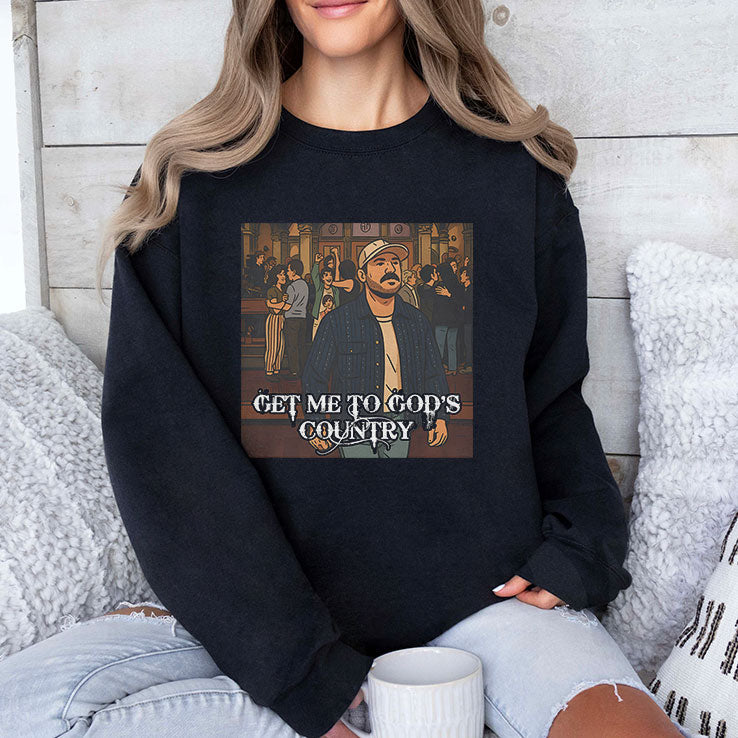 Get Me To God’s Country Funny Meme Shirt