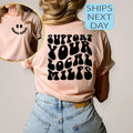 Get Trendy with the Support Your Local Shirt! Funny Mom T-Shirt Perfect Mama Tee for Moms Club Happy Face Local Shop Now for Unique Mom Gifts!