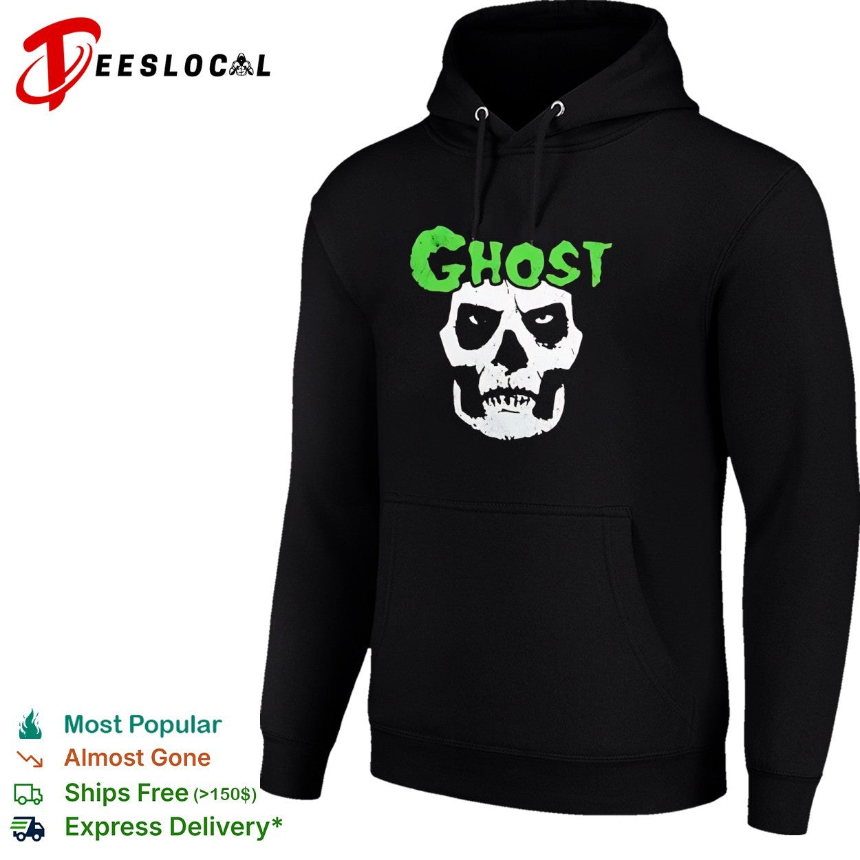 Ghost Misfits Skull Logo Heavy Metal Horror Punk shirt