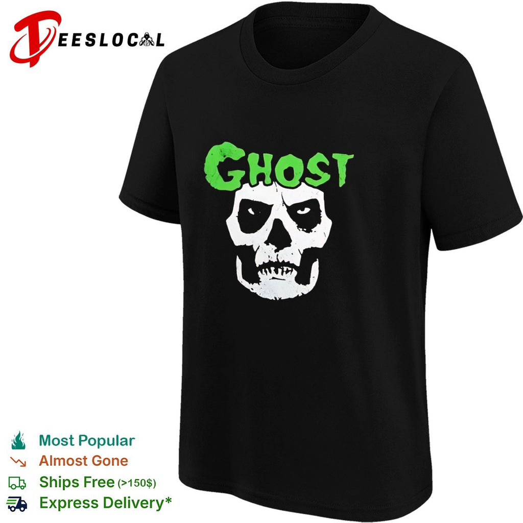 Ghost Misfits Skull Logo Heavy Metal Horror Punk shirt