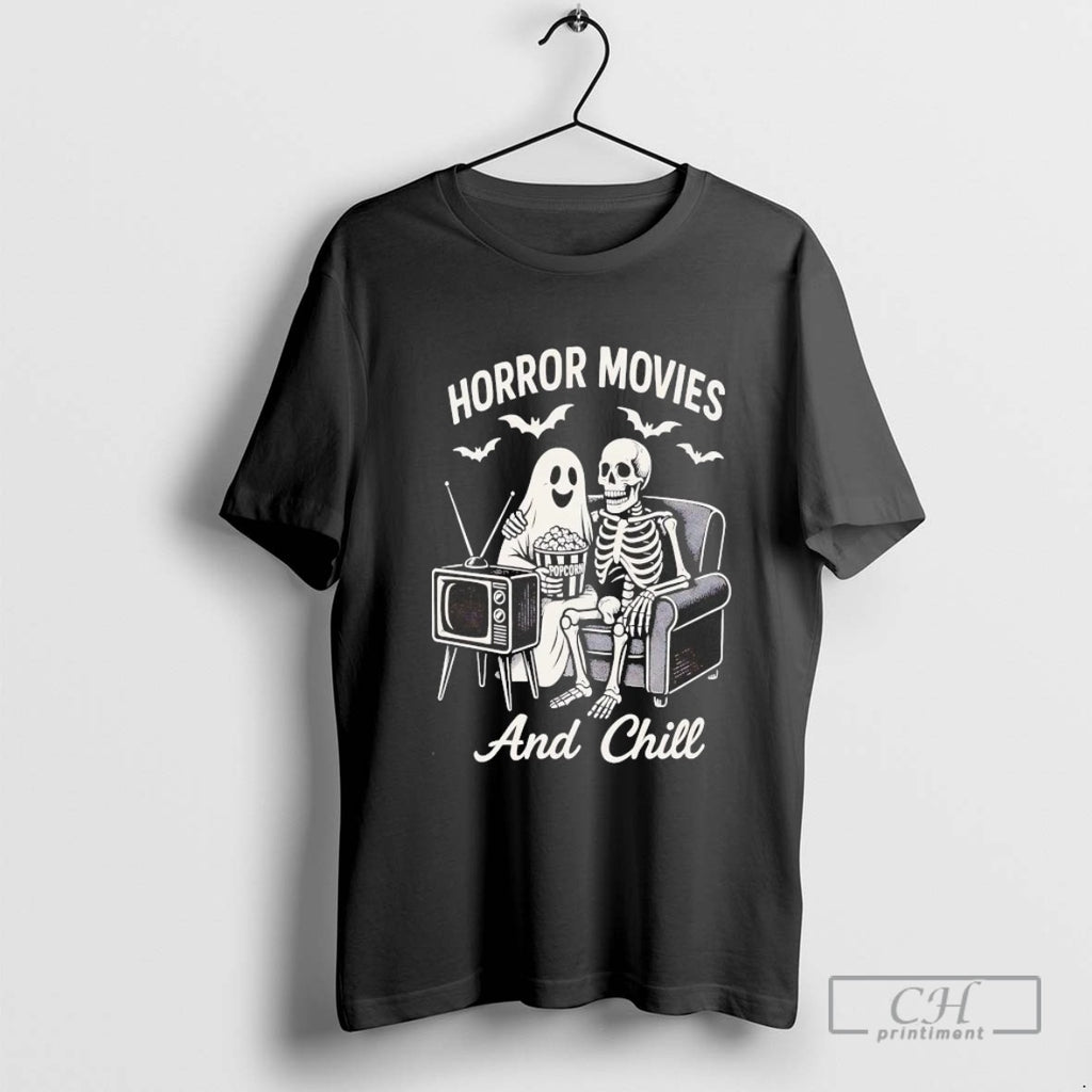 Ghost And Skeleton Horror Movies And Chill Halloween
