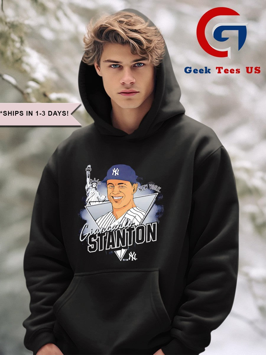 Giancarlo Stanton big head New York Yankees baseball player 2025 signature shirt