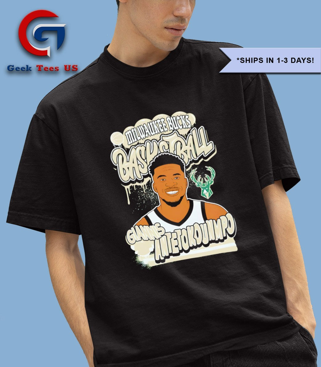 Giannis Antetokounmpo Milwaukee Bucks basketball 2025 NBA shirt