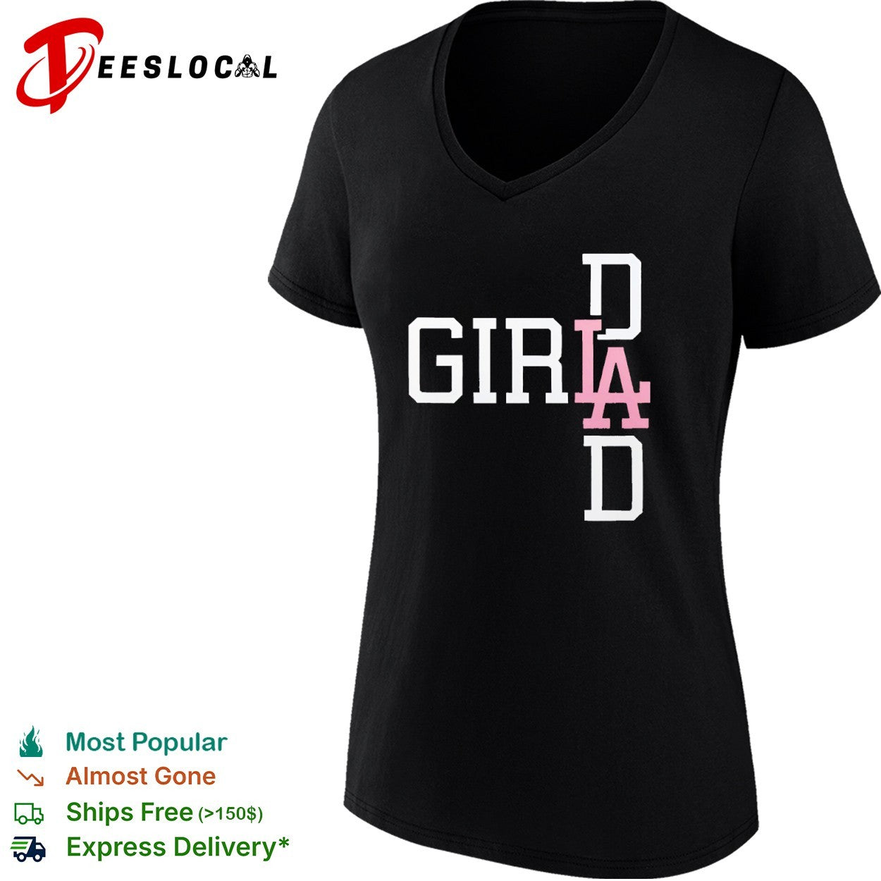 Girl Dad Los Angeles Dodgers Inspired shirt
