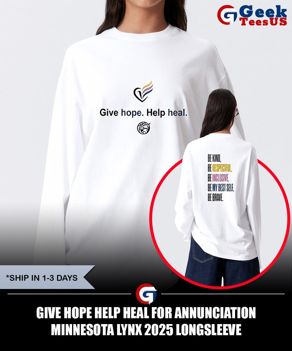 Give hope help heal for Annunciation Minnesota Lynx 2025 shirt