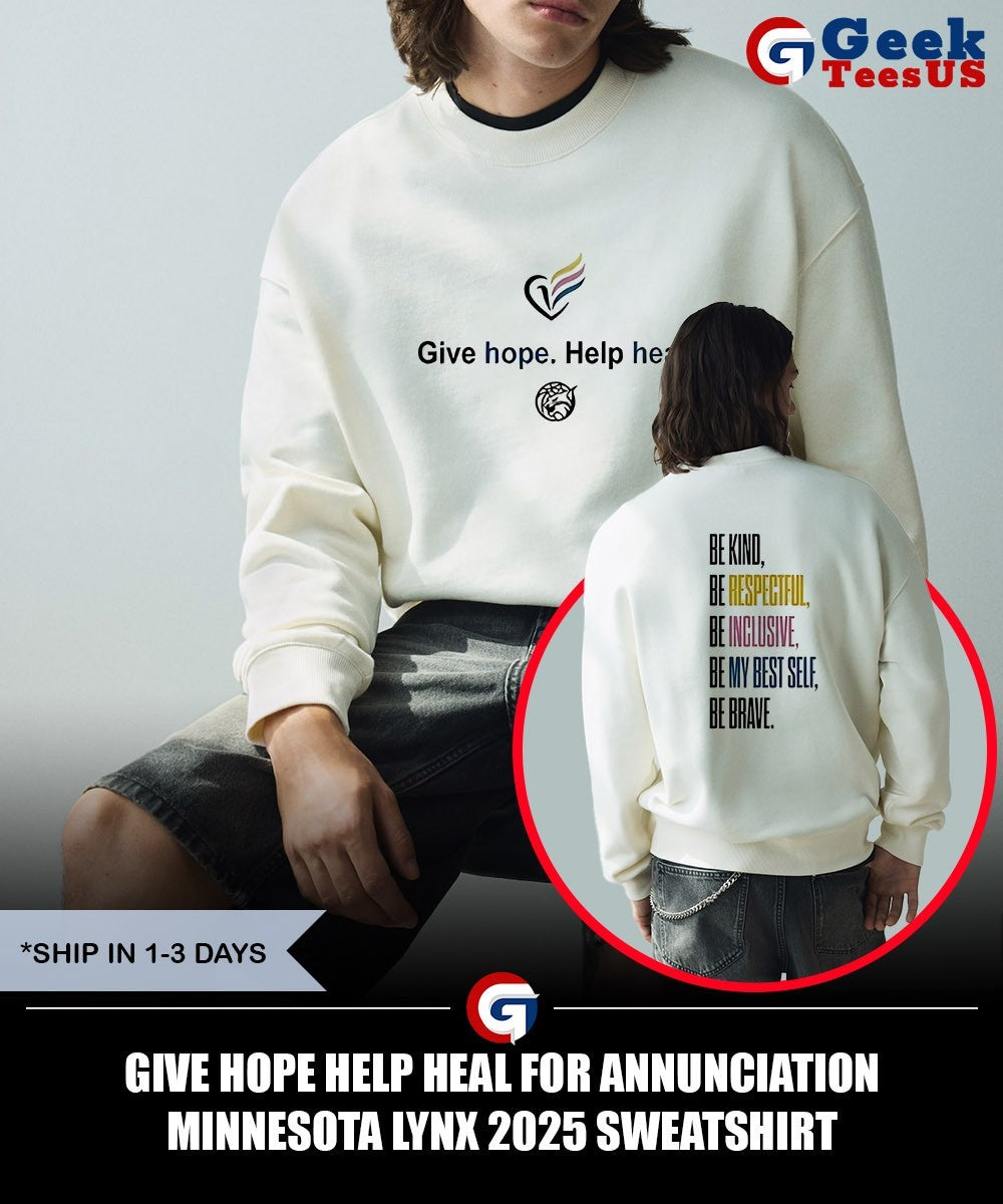 Give hope help heal for Annunciation Minnesota Lynx 2025 shirt