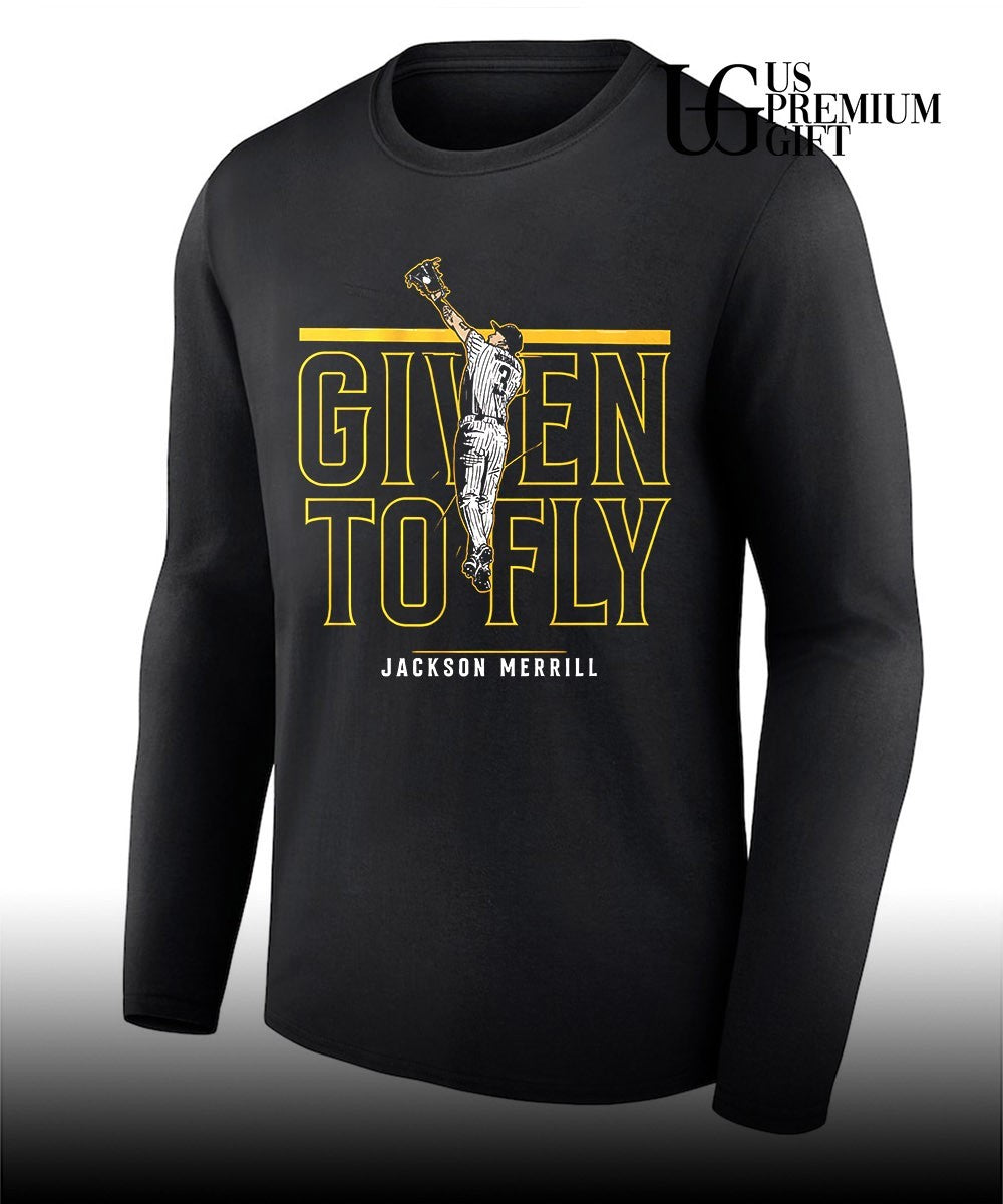 Given to Fly Jackson Merrill San Diego Padres baseball shirt