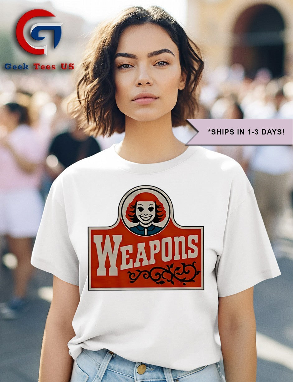 Gladys Lilly Weapons Wendy’s parody shirt