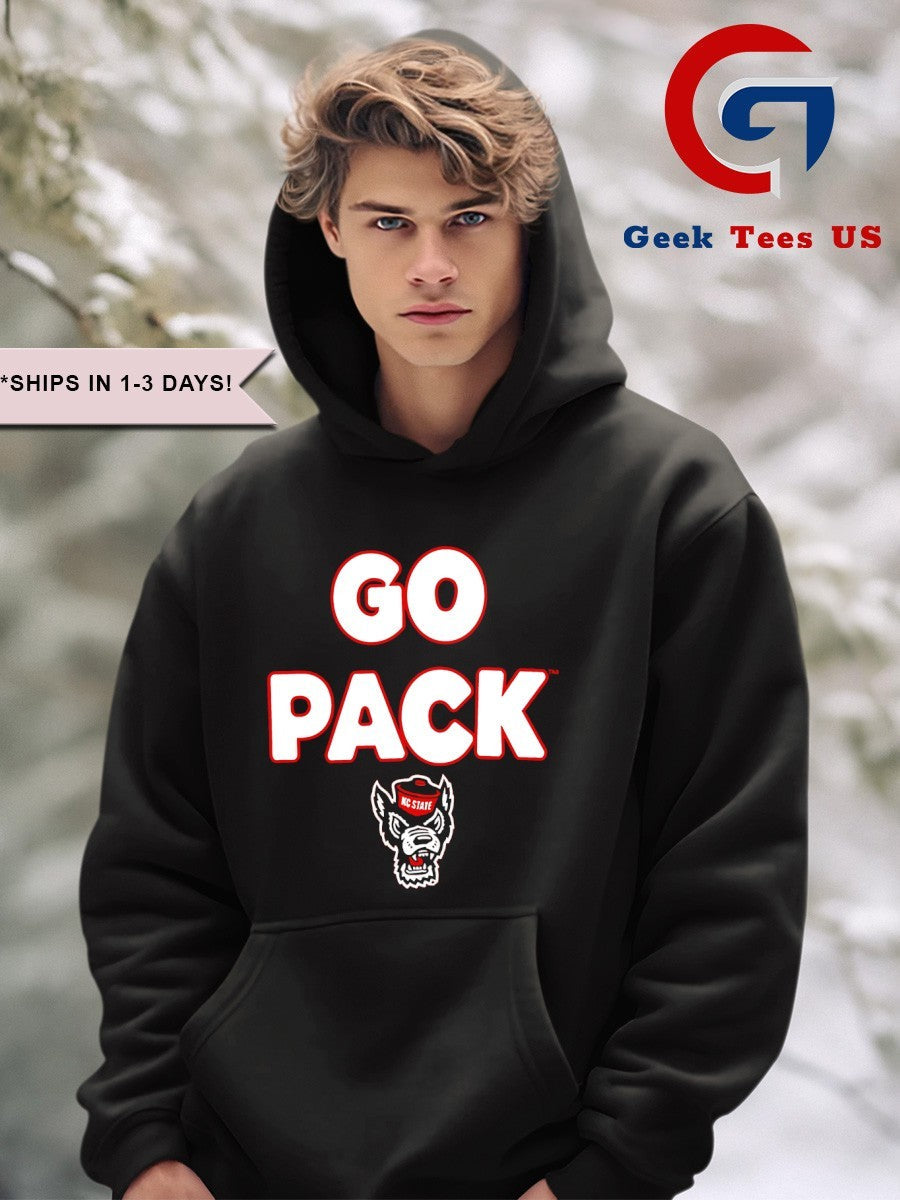 Go pack NC State Wolfpack football slogan shirt