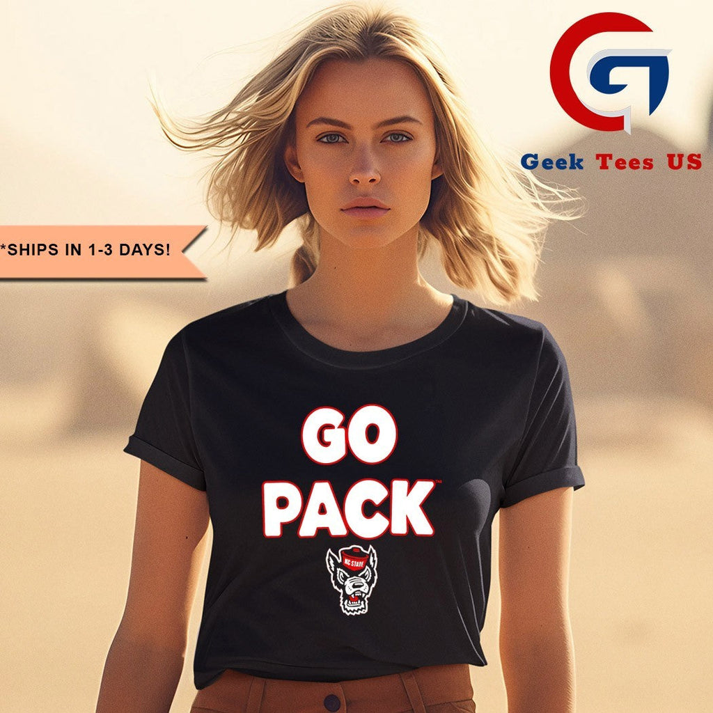 Go pack NC State Wolfpack football slogan shirt