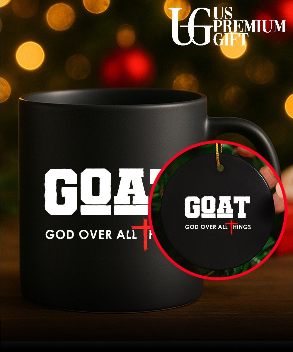 Goat God Over All Things Cross Faith shirt