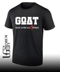Goat God Over All Things Cross Faith shirt