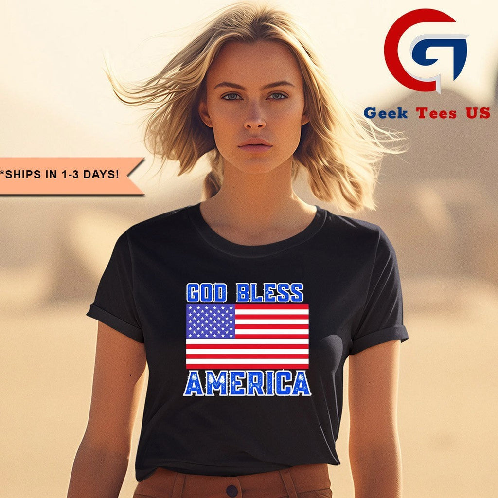 God Bless America Flag T-shirt