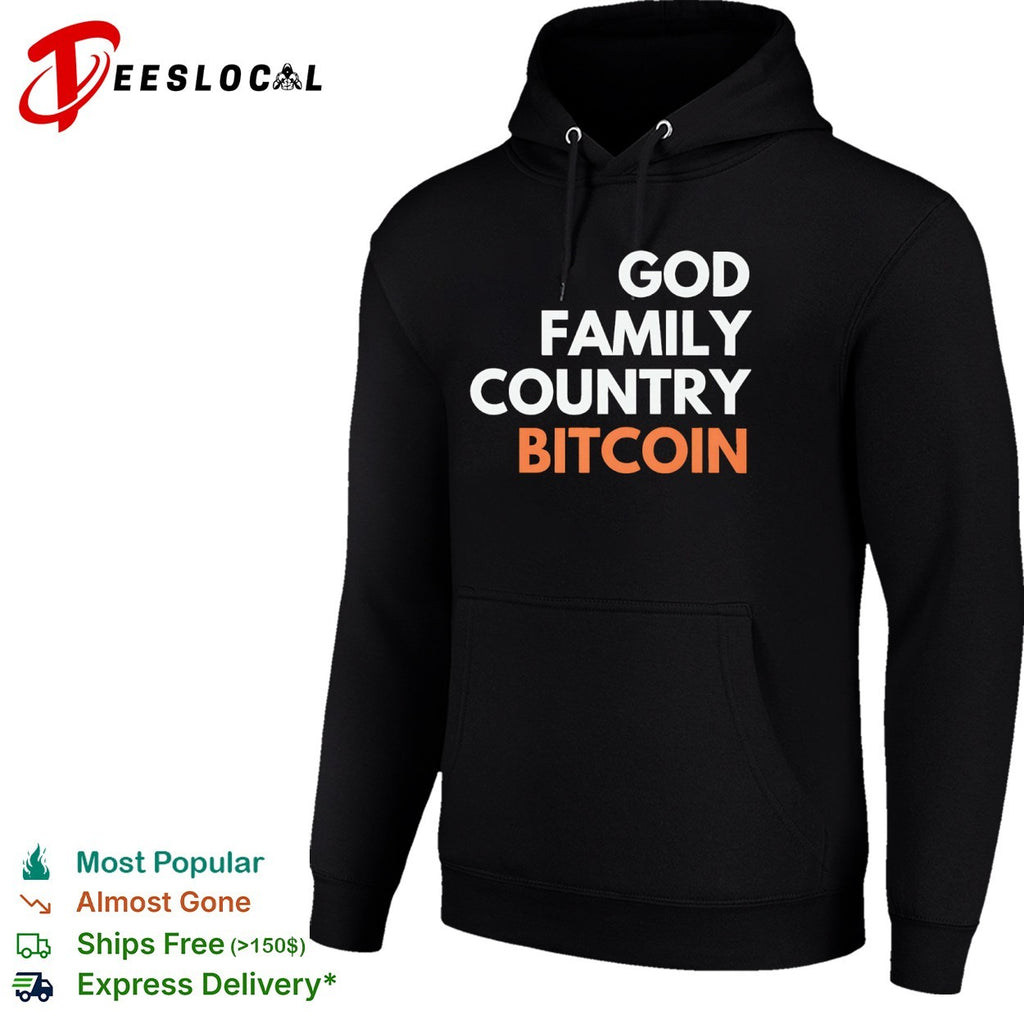 God Family Country Bitcoin Crypto shirt