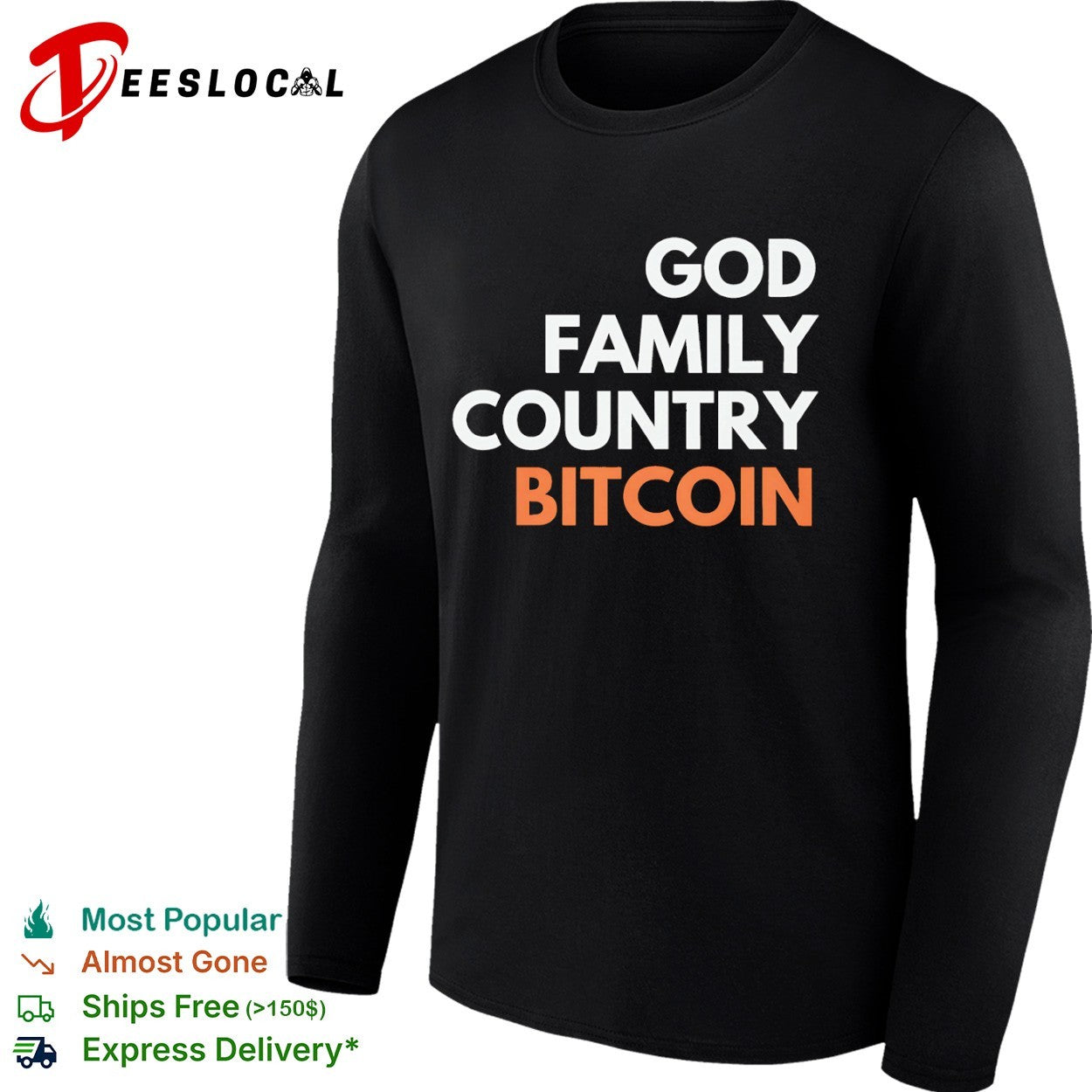 God Family Country Bitcoin Crypto shirt