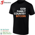 God Family Country Bitcoin Crypto shirt