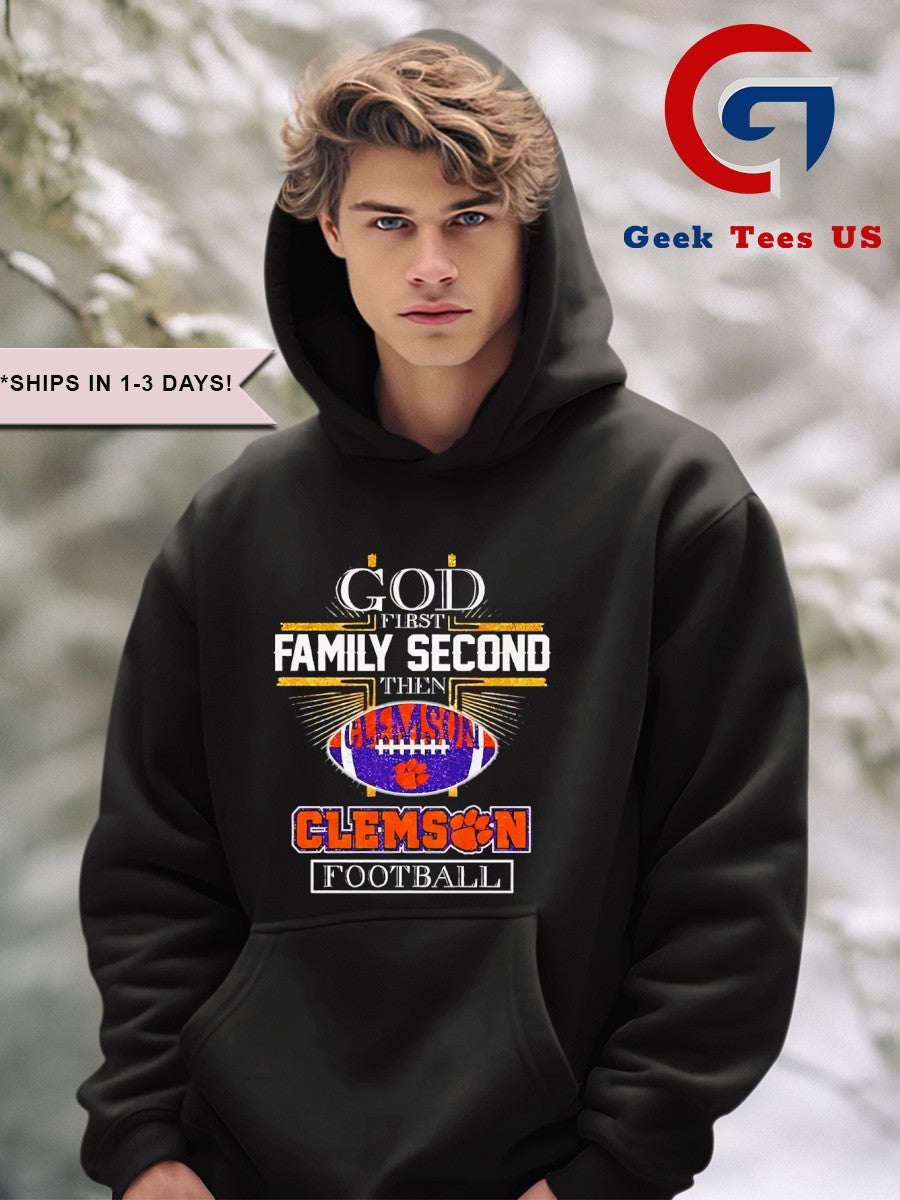 God first second Clemson Tigers Football 2025 shirt