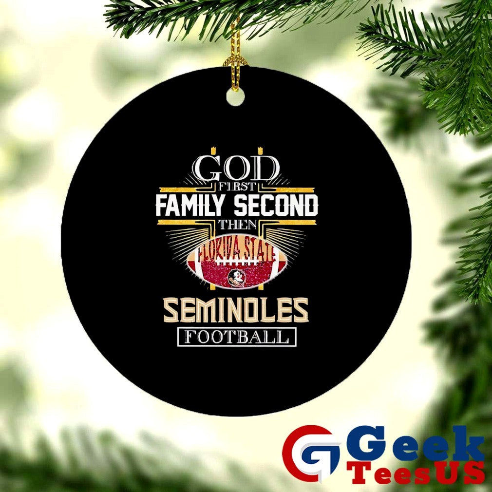 God first second Florida State Seminoles Football 2025 shirt