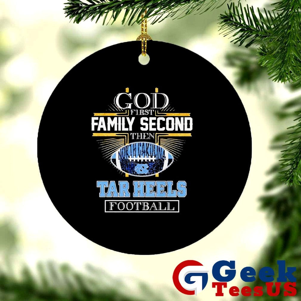 God first second North Carolina Tar Heels Football 2025 shirt