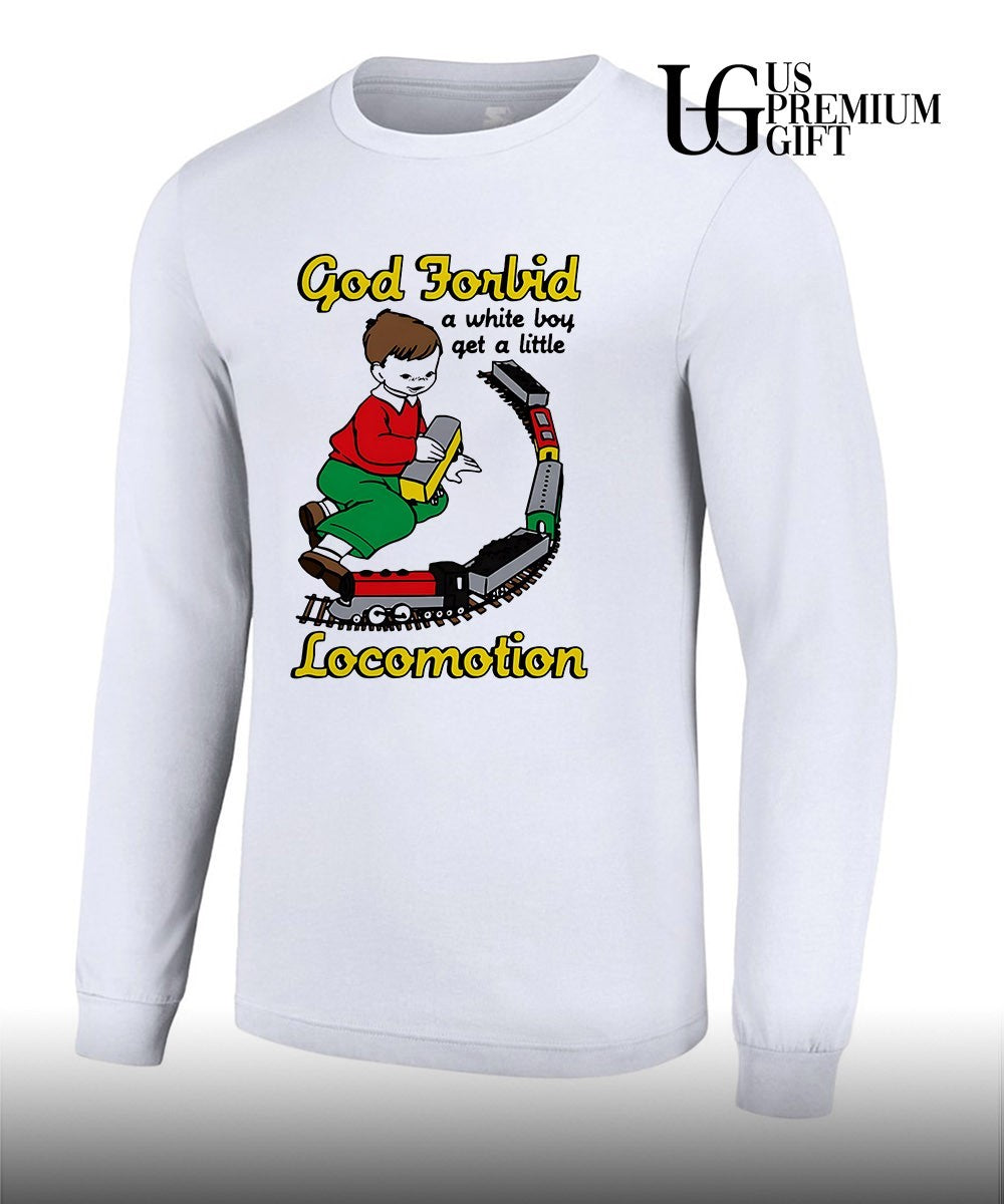 God forbid a white boy get a little locomotion shirt