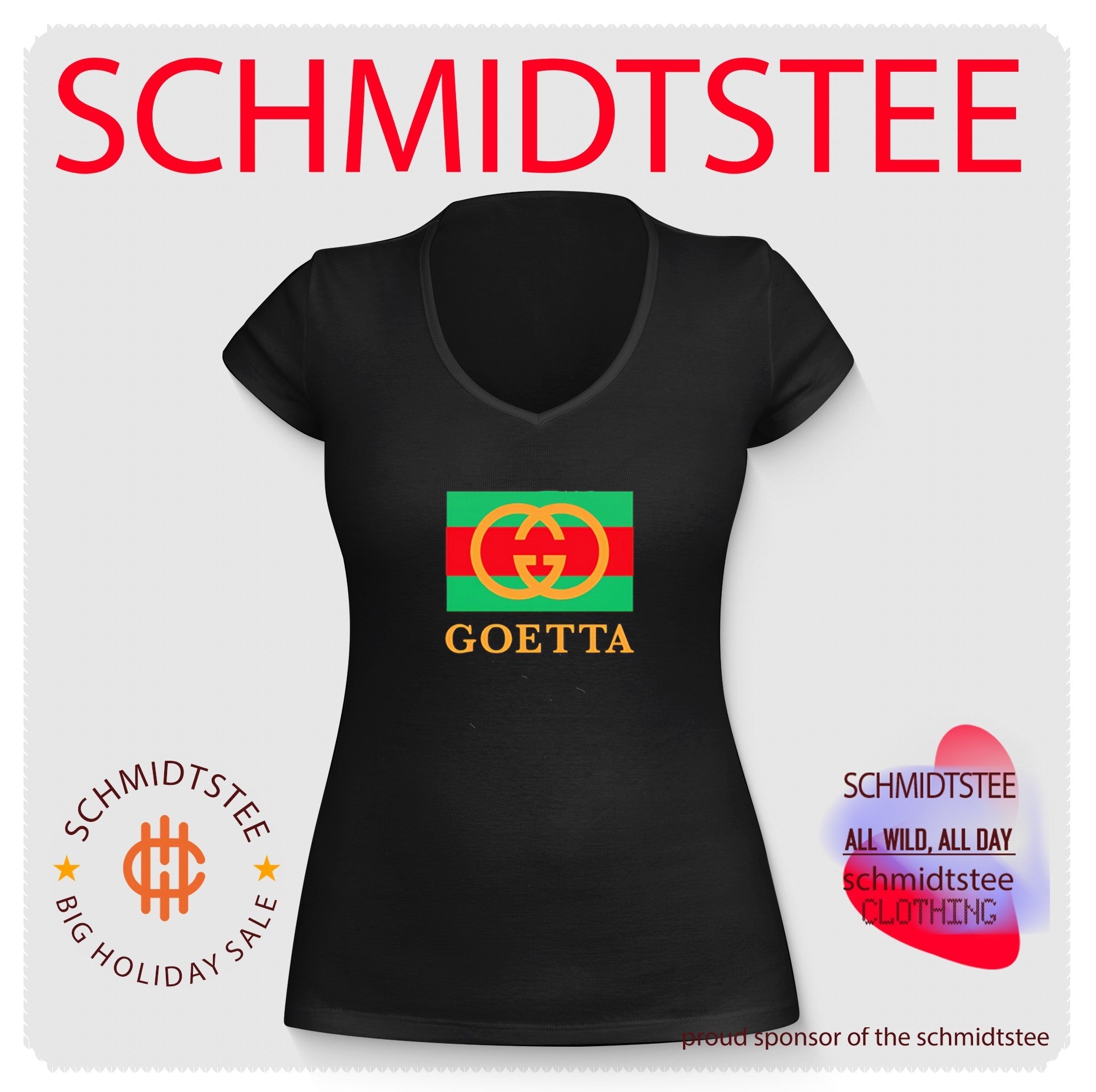 Goetta Designer Label flag logo shirt