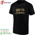 Goetta fabulous gold glitter cursive lettering with sparkling twinkling stars shirt