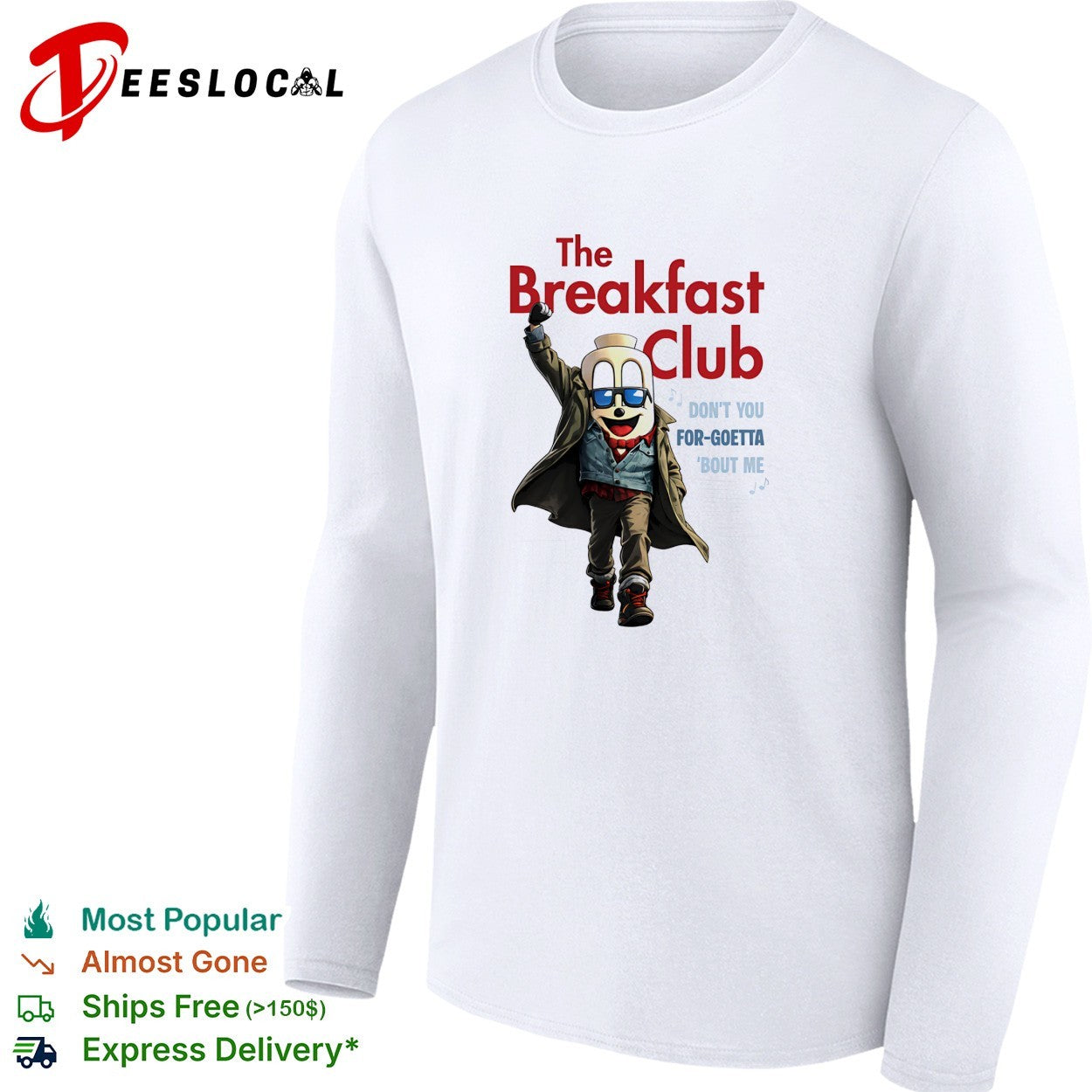 Goetta mascot in trenchcoat and sunglasses breakfast club dont you for goetta shirt