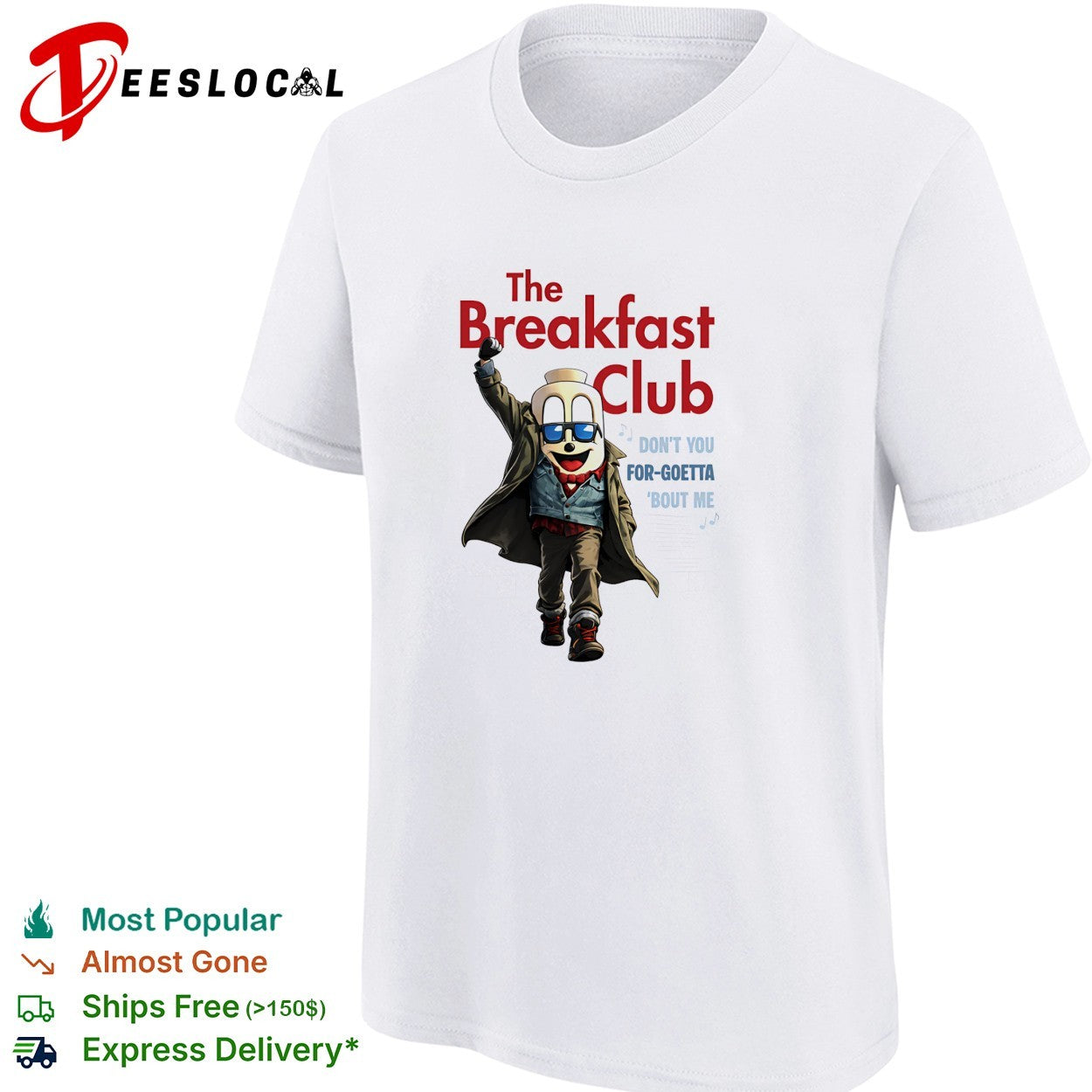 Goetta mascot in trenchcoat and sunglasses breakfast club dont you for goetta shirt