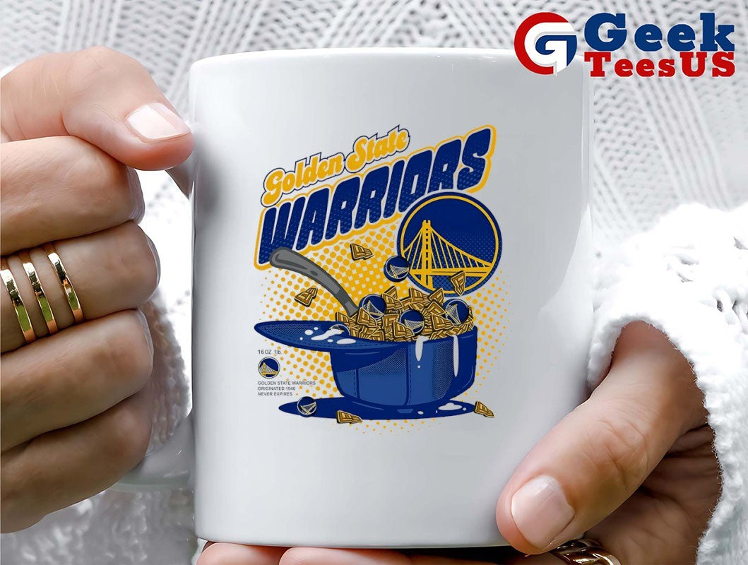 Golden State Warriors Cereal Bowl NBA 2025 graphic shirt