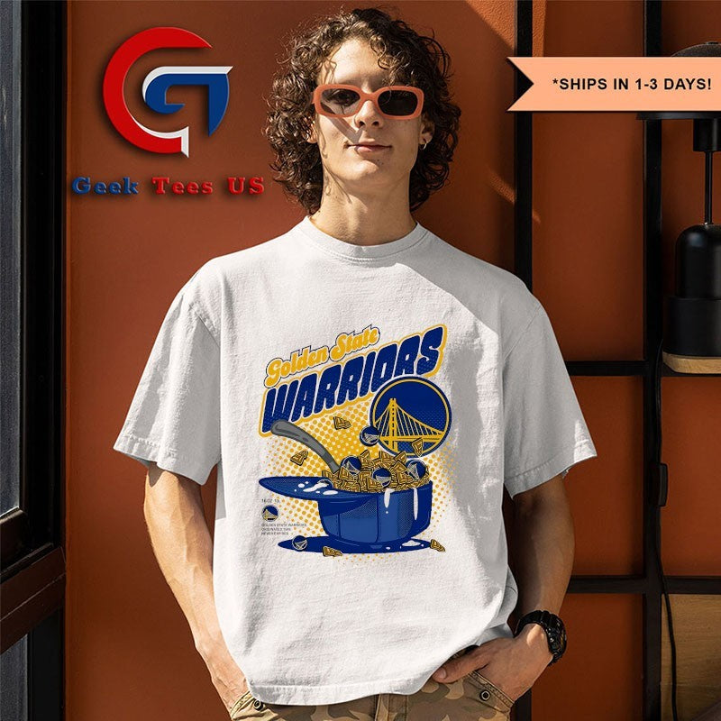 Golden State Warriors Cereal Bowl NBA 2025 graphic shirt