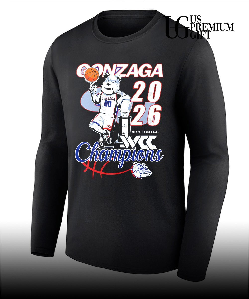 Gonzaga Bulldogs 2026 Men’s Basketball WCC Champions shirt