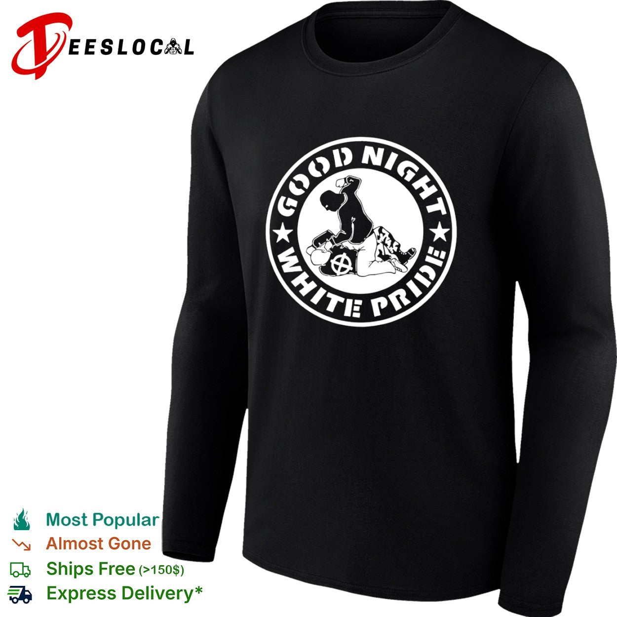 Good Night White Pride Anti-Fascist shirt
