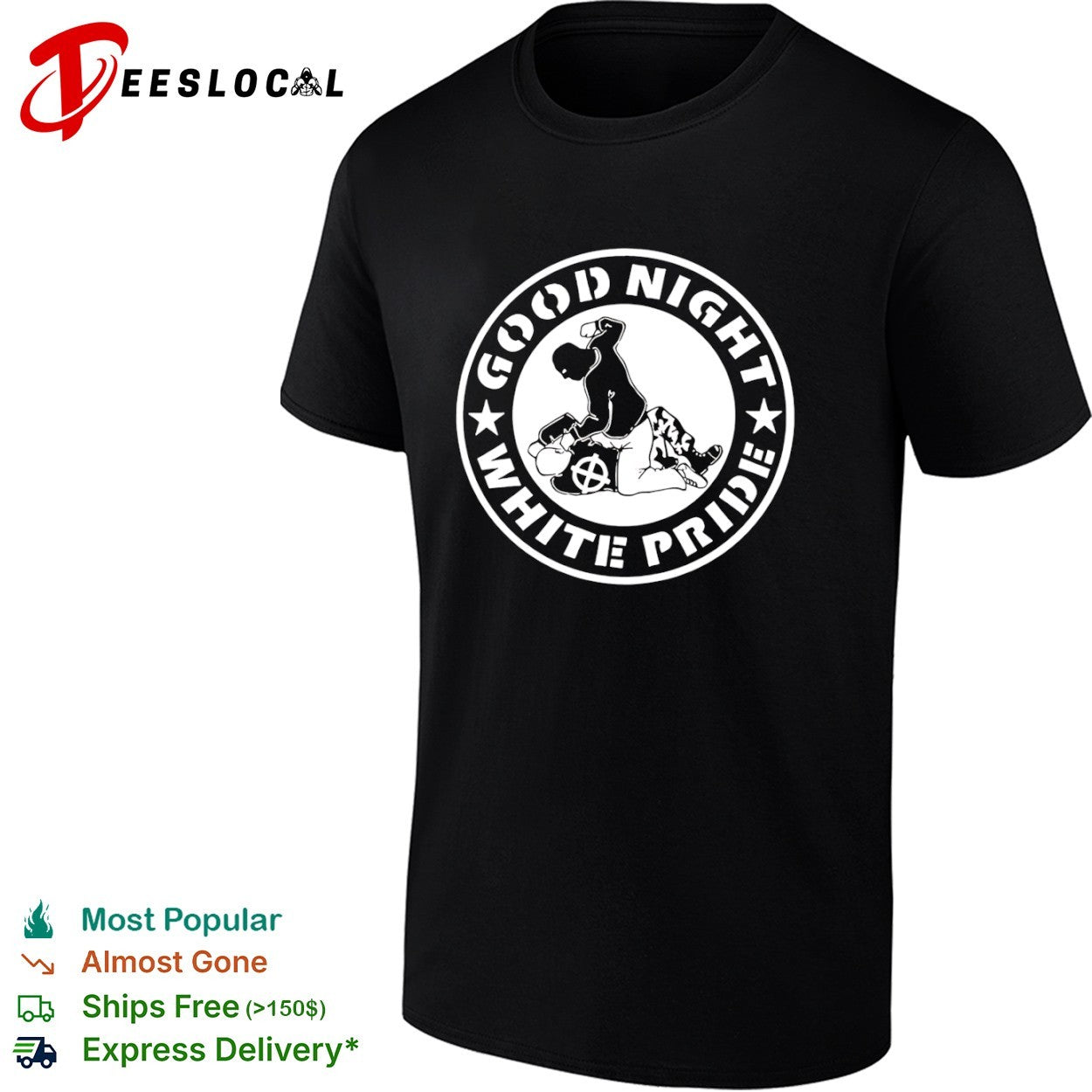 Good Night White Pride Anti-Fascist shirt