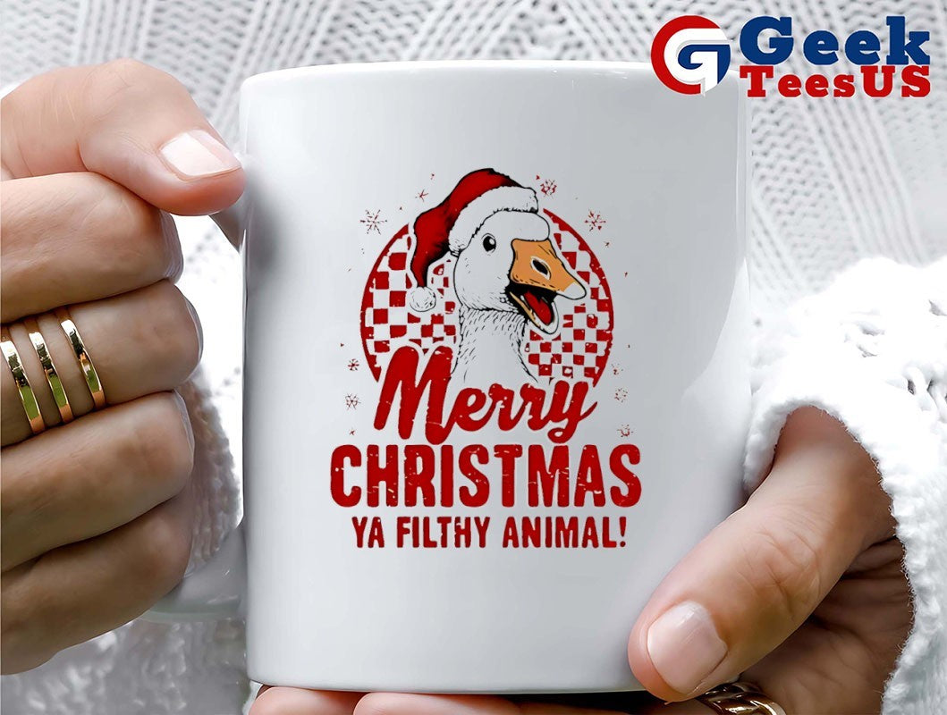 Goose Merry Christmas ya filthy animal shirt