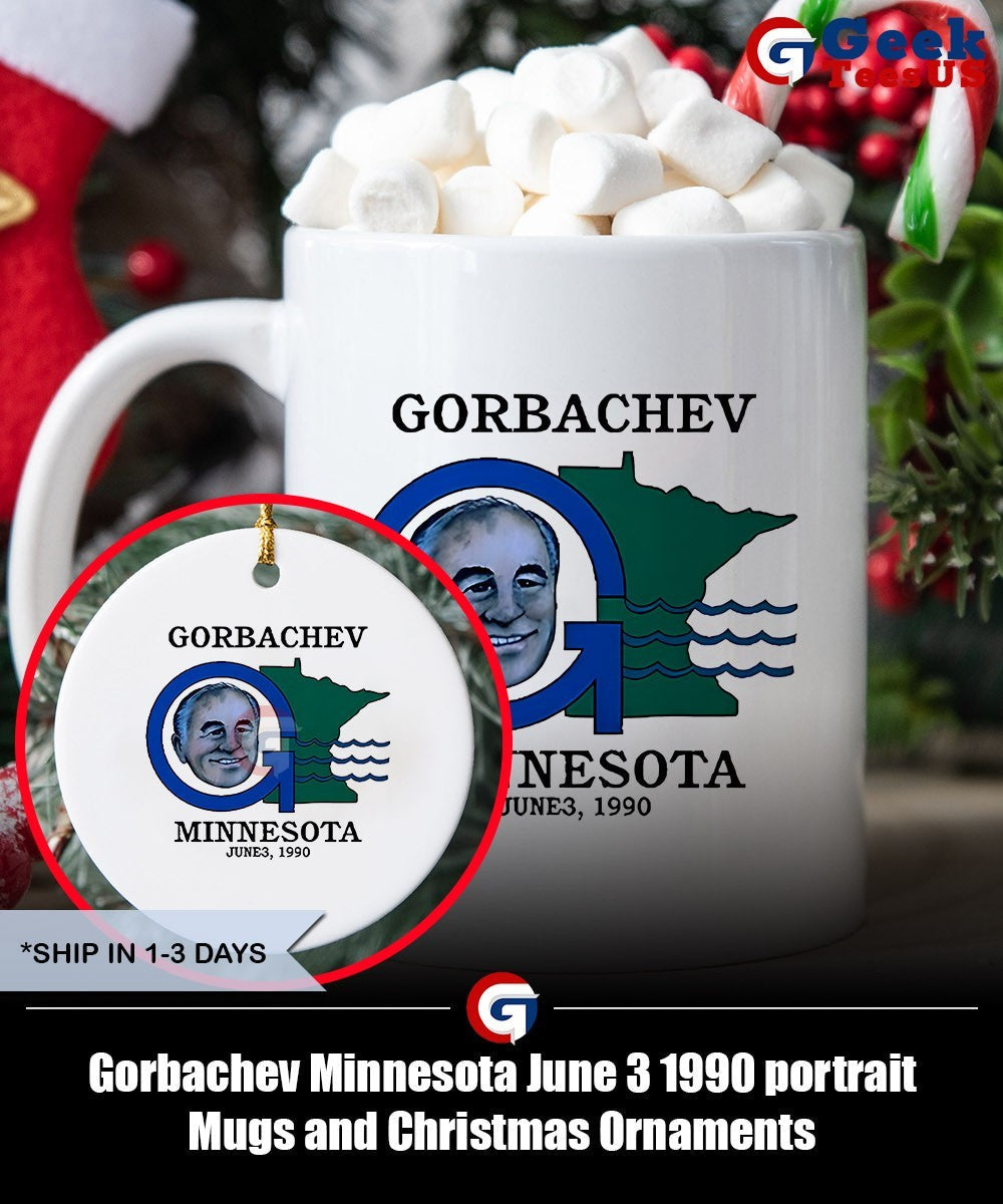 Gorbachev Minnesota June 3 1990 portrait shirt