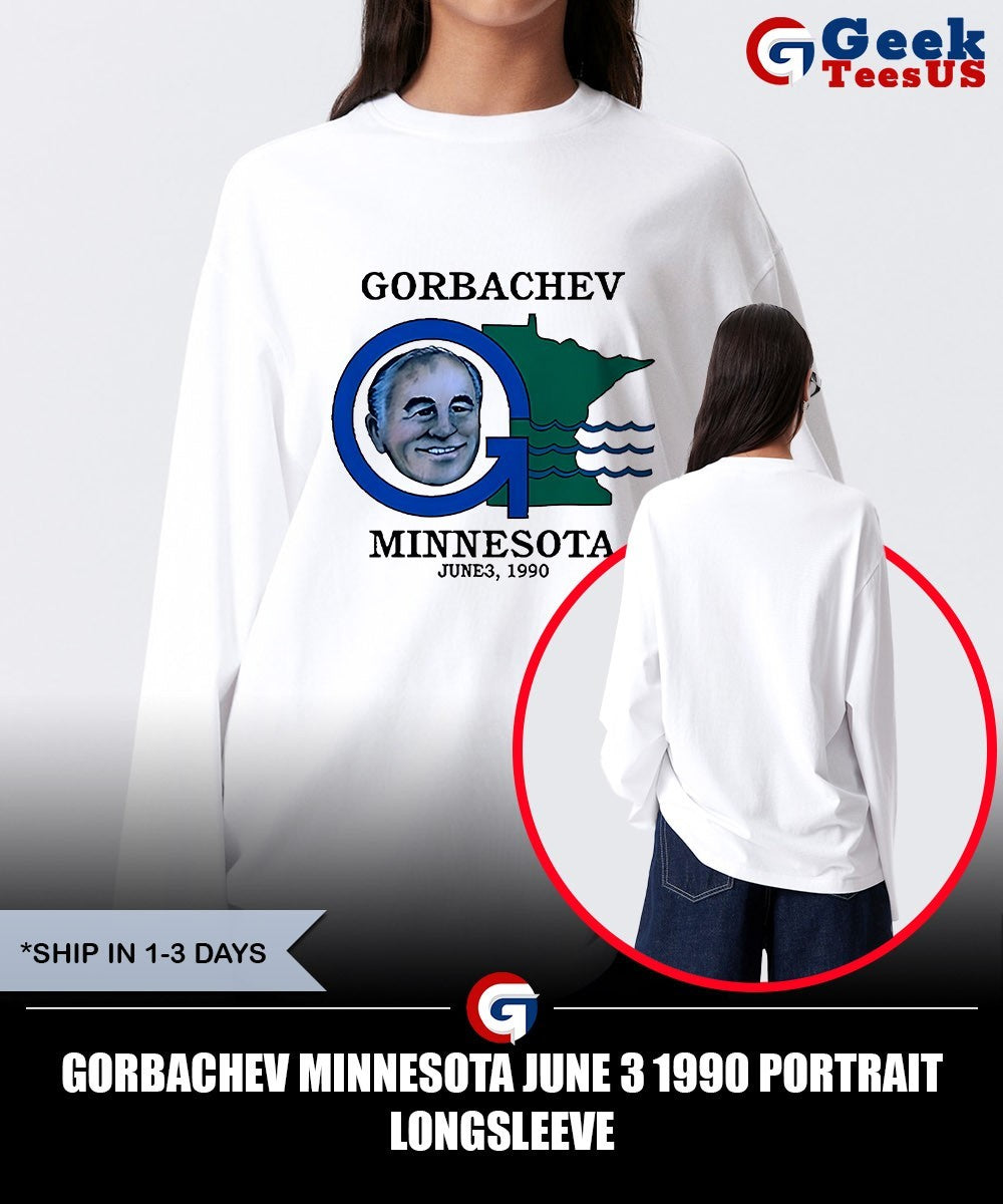 Gorbachev Minnesota June 3 1990 portrait shirt