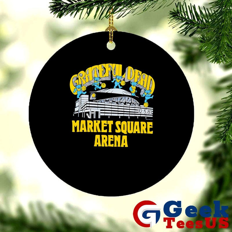 Grateful Dead Bears Indiana Pacers NBA Market Square Arena shirt