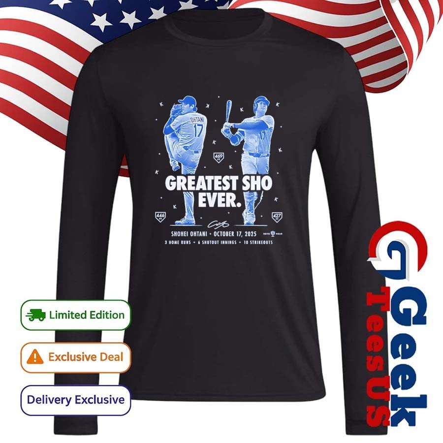 Greatest Sho Ever Shohei Ohtani Los Angeles Dodgers baseball shirt