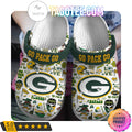 Green Bay Packers Go Pack Go Football Crocs Clogs