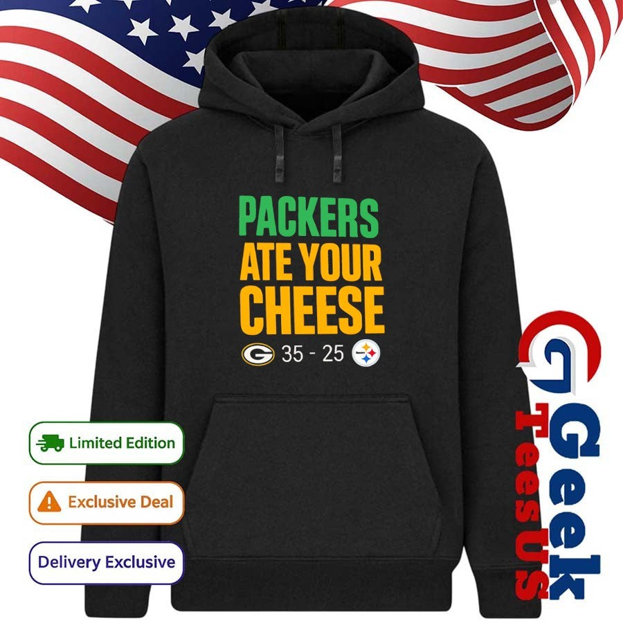 Green Bay Packers ate your Cheese 35-25 score shirt