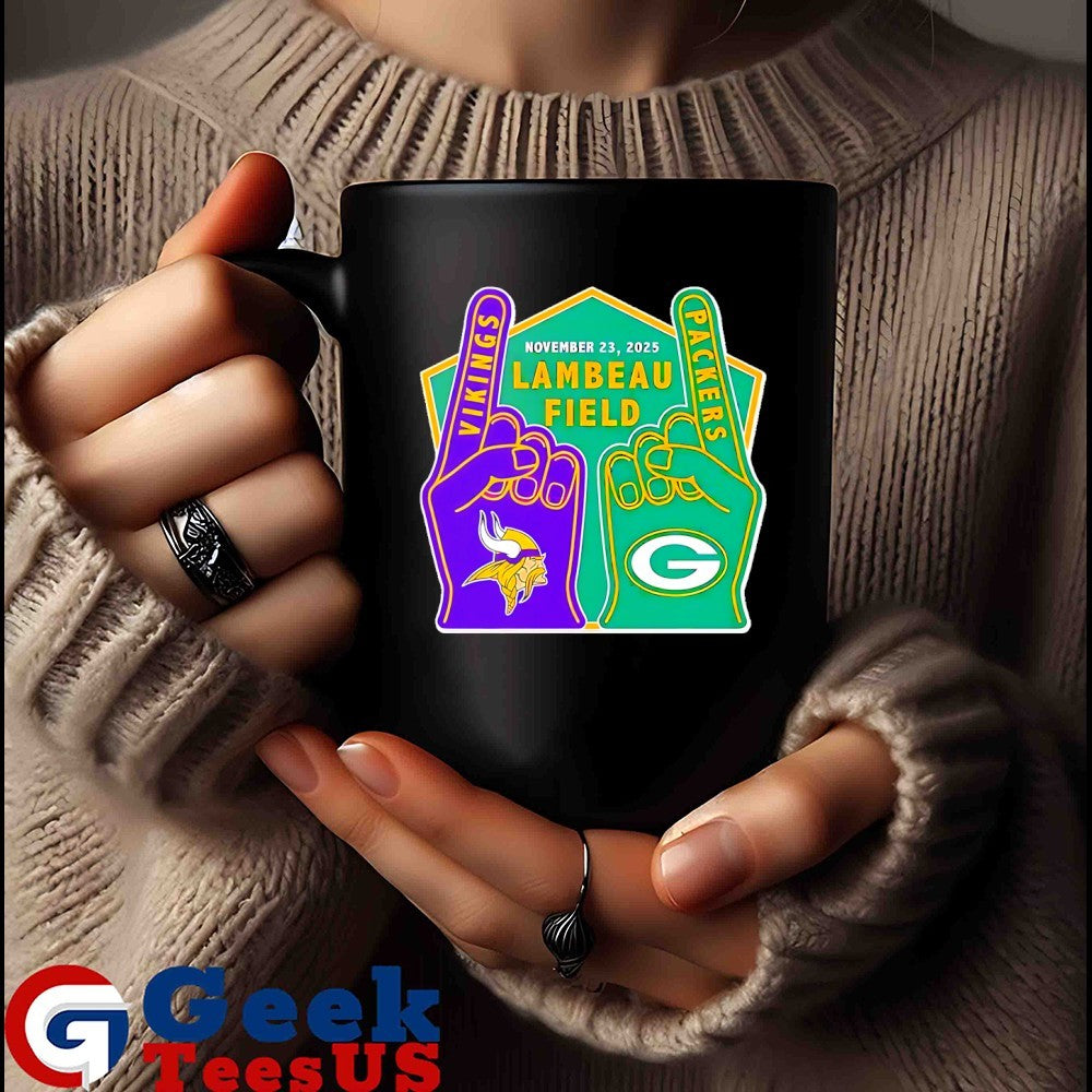 Green Bay Packers vs Minnesota Vikings hands Lambeau Field November 23 2025 Matchup Game shirt