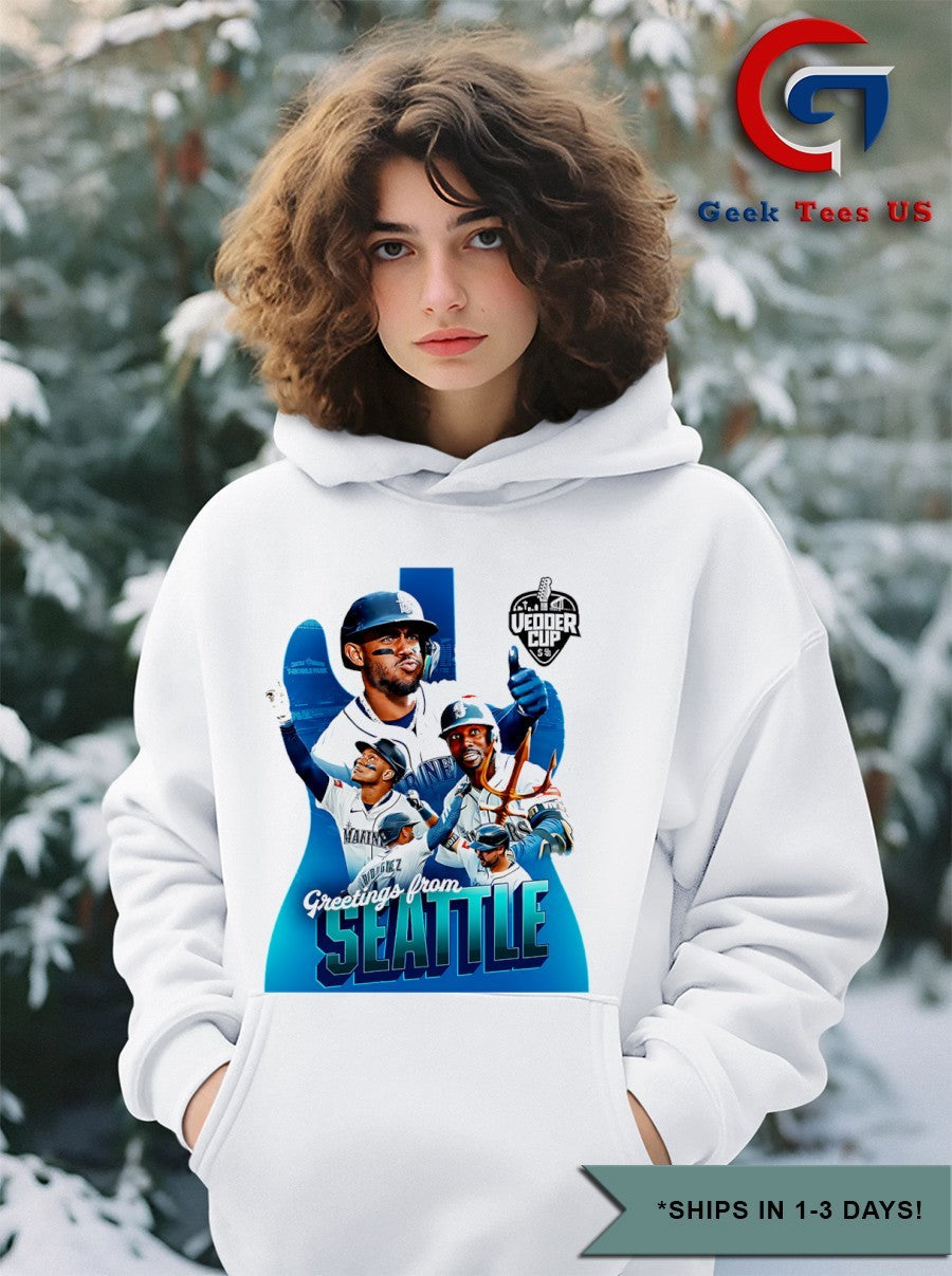 Greeting from Seattle Mariners baseball Winners Vedder Cup 2025 the Inaugural Series shirt
