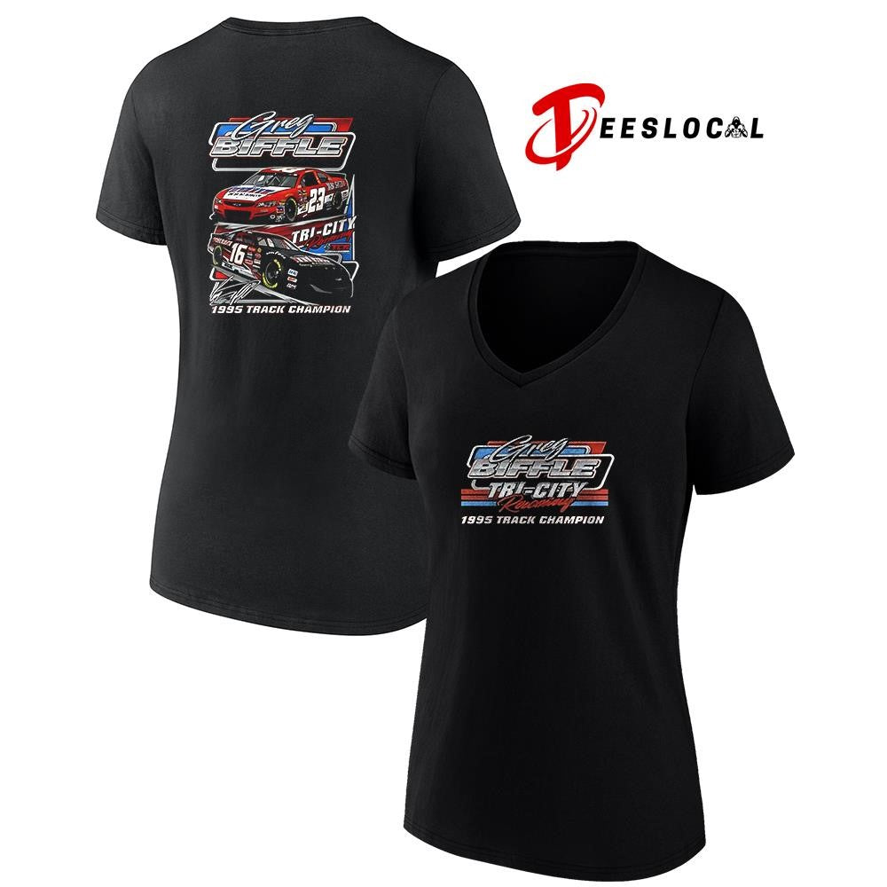 Greg Biffle Arca Past and Present raceway 1995 Track Champion car racing graphic shirt
